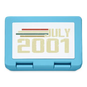 Birthday July 2001 Year 2001 July Year 2001 - Lunchbox - sapphire blue - Front