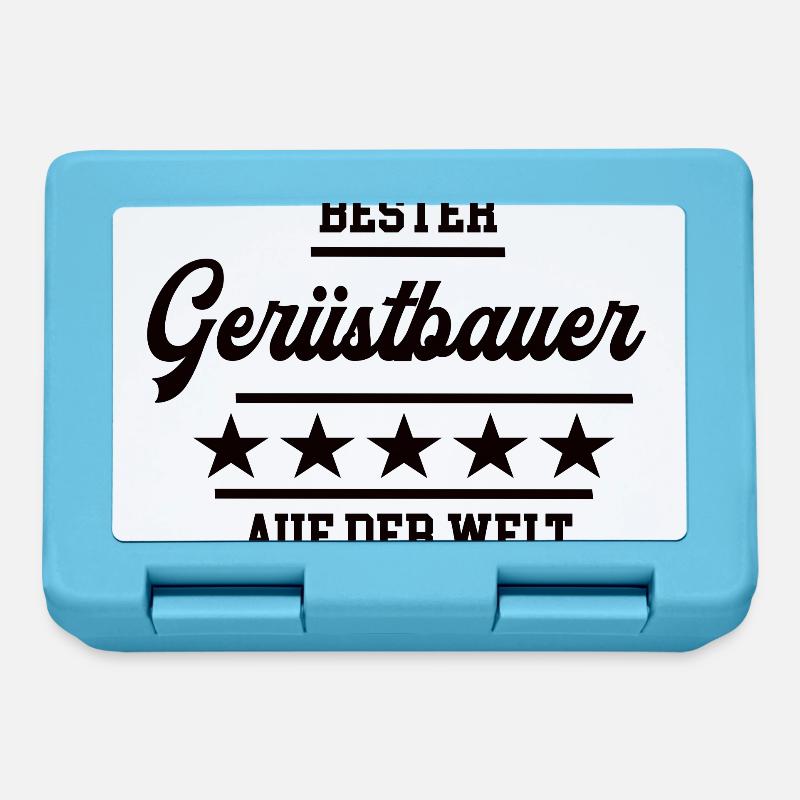 Gerüstbauer Bester Handwerker Gerüstbau Baustelle - Brotdose - Saphirblau