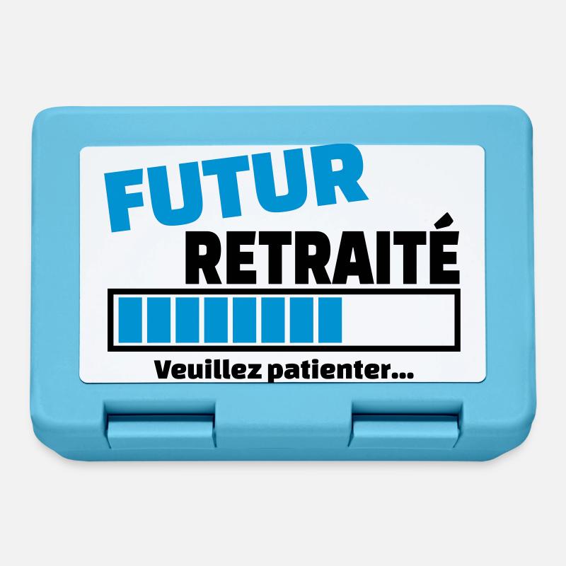 futur retraité - Boîte à goûter - bleu saphir