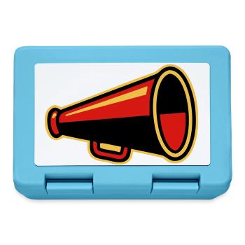 Red Megaphone Ultras Icon - Lunchbox - sapphire blue - Front