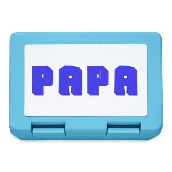 FROHER VATERTAG. PAPA. VATERTAG. VATER - Brotdose - Saphirblau - Vorne
