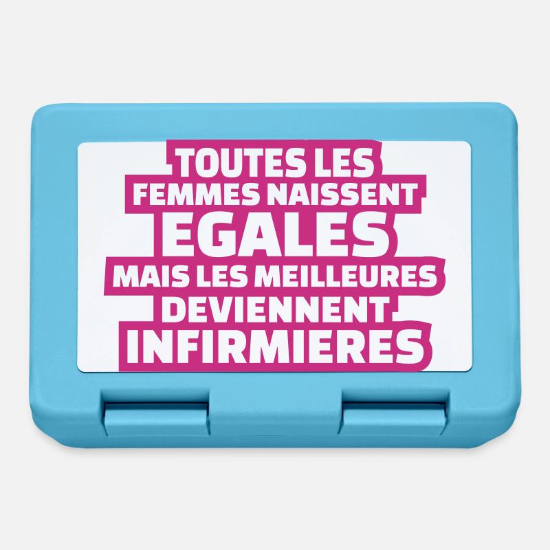 les meilleures deviennent infirmières - Boîte à goûter - bleu saphir