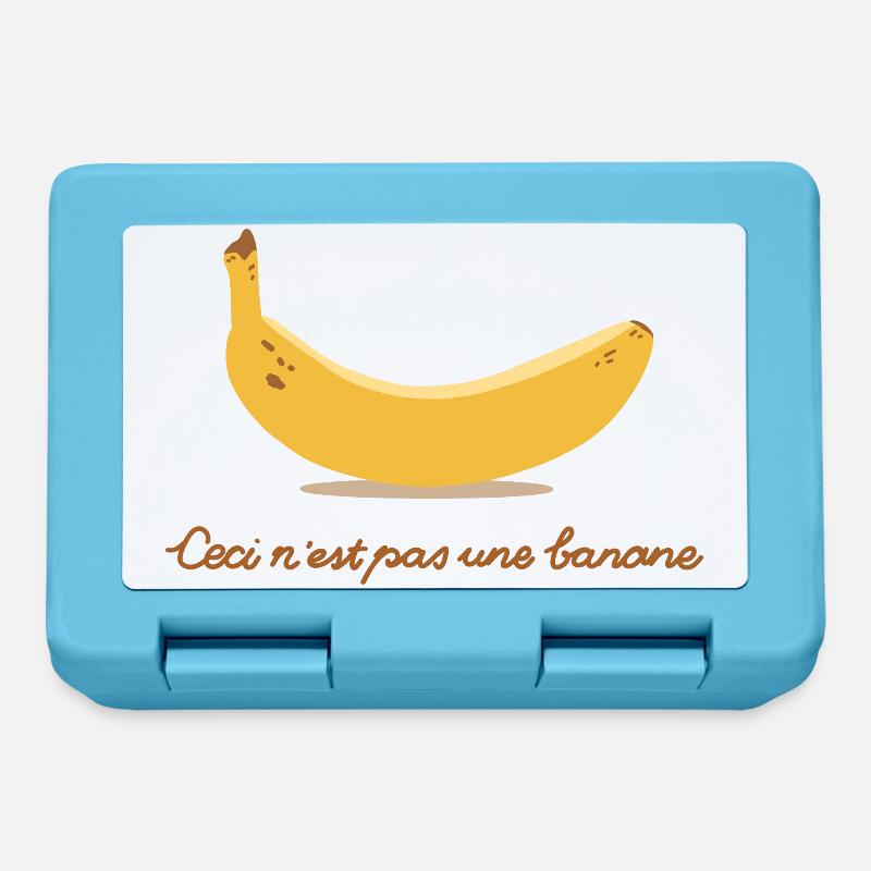 Ceci nest pas une banane - Brotdose - Saphirblau