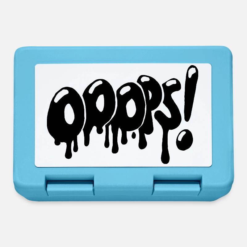 OOOPS! Graffiti Style - Brotdose - Saphirblau