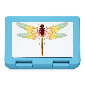 Iridescent Dragonfly – Filigree Insect Motif - Lunchbox - sapphire blue - Front