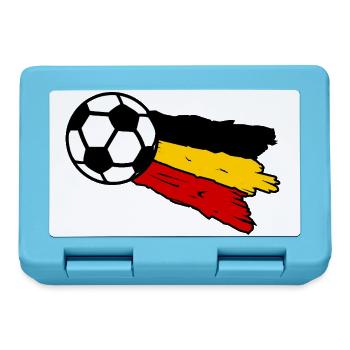 Fußballflagge Belgien - Brotdose - Saphirblau - Vorne
