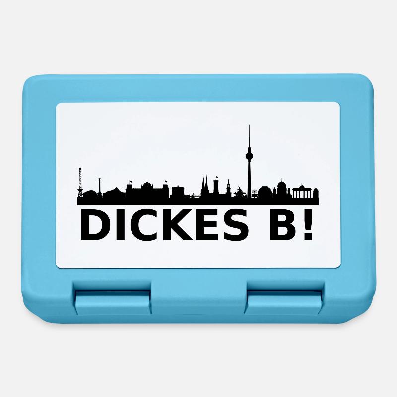 BERLIN Skyline - DICKES B! - Lunchbox - sapphire blue