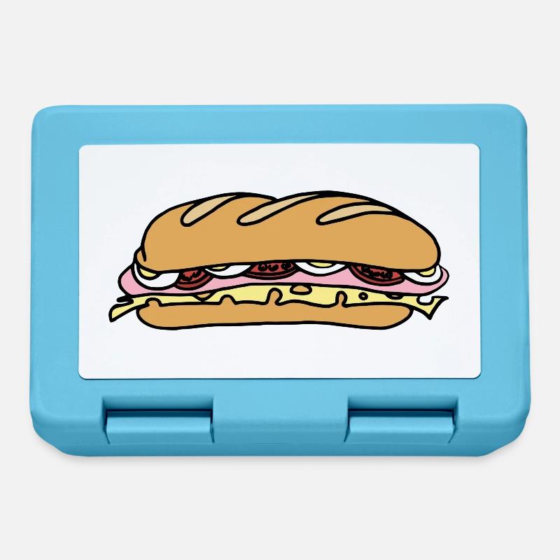 sandwich - Boîte à goûter - bleu saphir