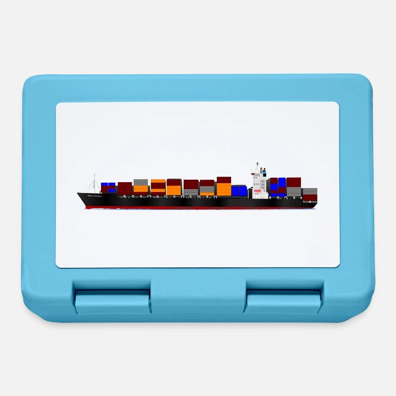 Container Ship - Brotdose - Saphirblau