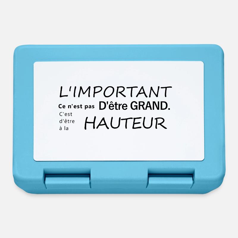 citation - Boîte à goûter - bleu saphir