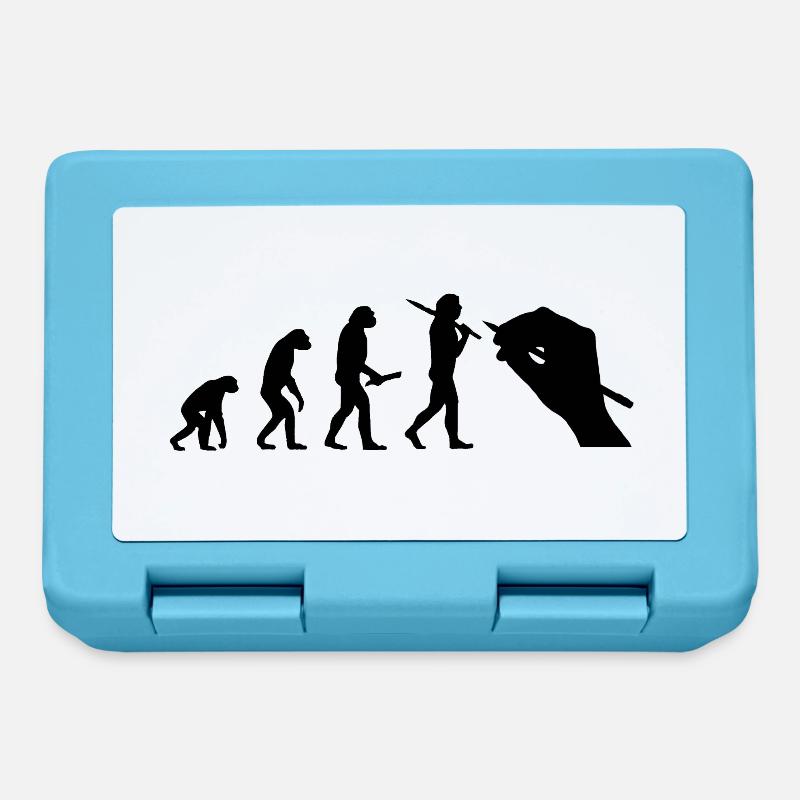 Evolution development progress human artist - Lunchbox - sapphire blue