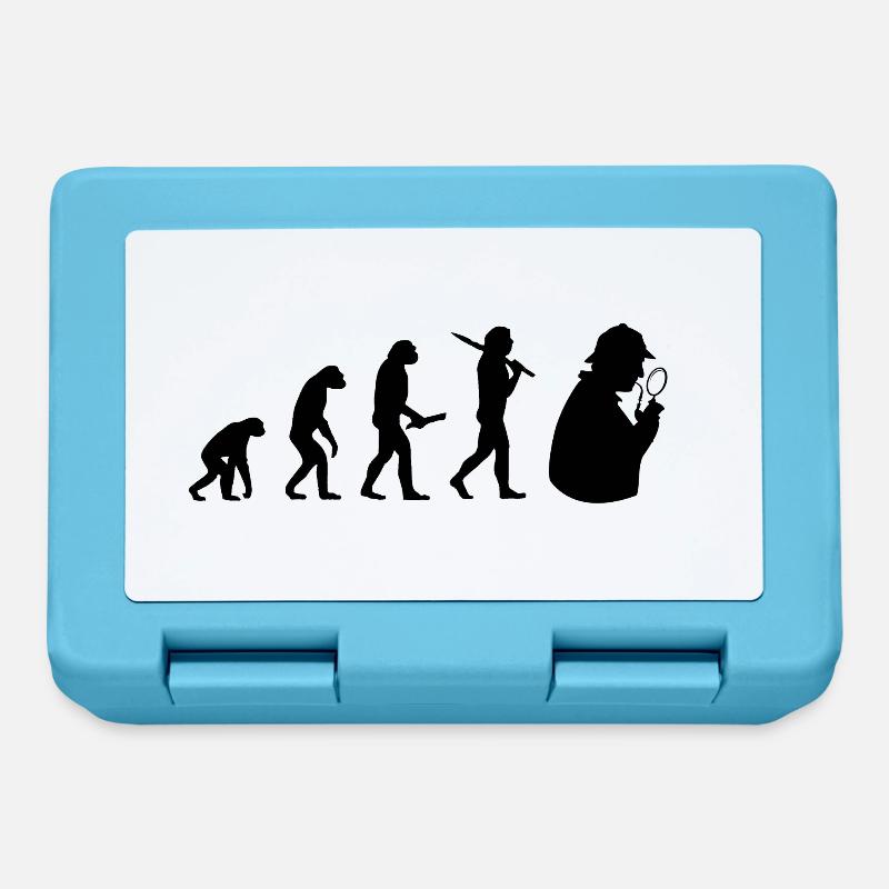 sherlock holmes Evolution Fortschritt Entwicklung - Brotdose - Saphirblau