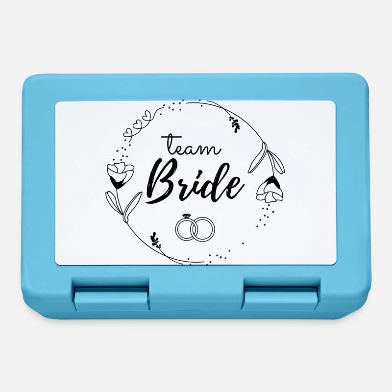 Teams Bride, Hochzeit, Junggesellinnenabschied - Brotdose - Saphirblau