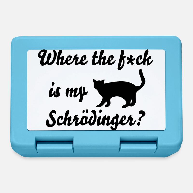 Schrodinger's Cat - Lunchbox - sapphire blue