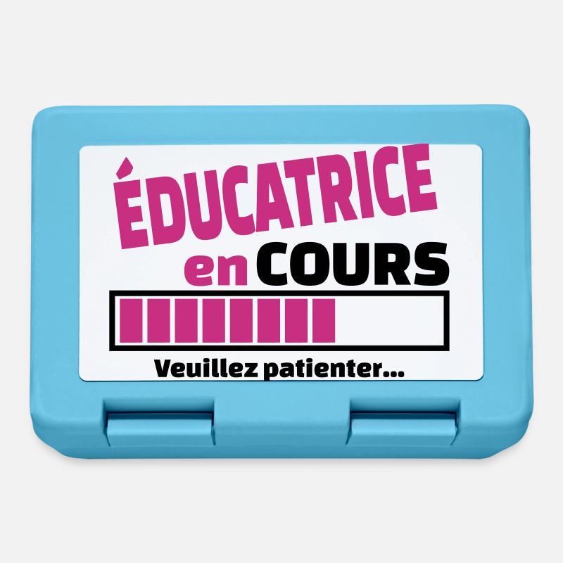 éducatrice en cours - Boîte à goûter - bleu saphir