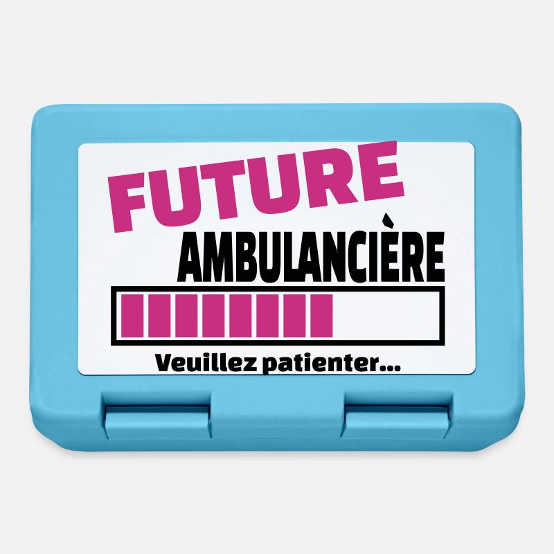 future ambulancière - Boîte à goûter - bleu saphir