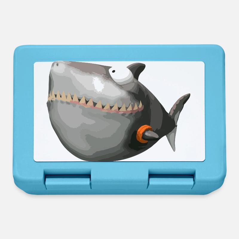 SharkMops - Boîte à goûter - bleu saphir