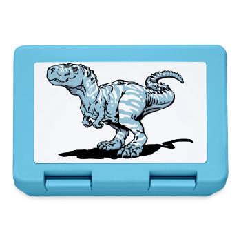 Tyrannosaurus rex (3 couleurs) - Boîte à goûter - bleu saphir - Devant