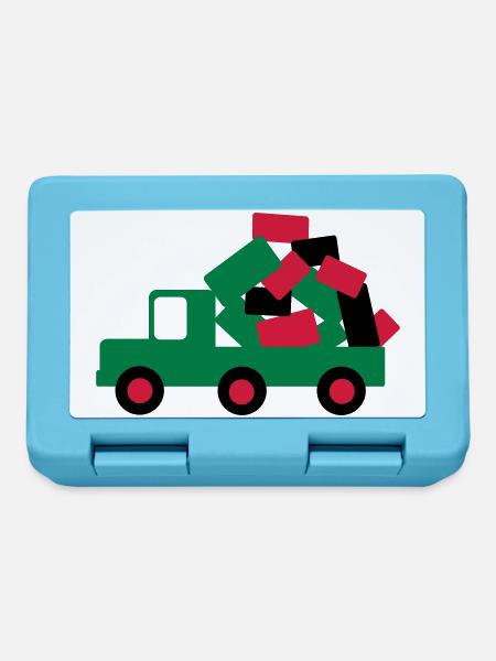 auto lkw umzug - Brotdose - Saphirblau