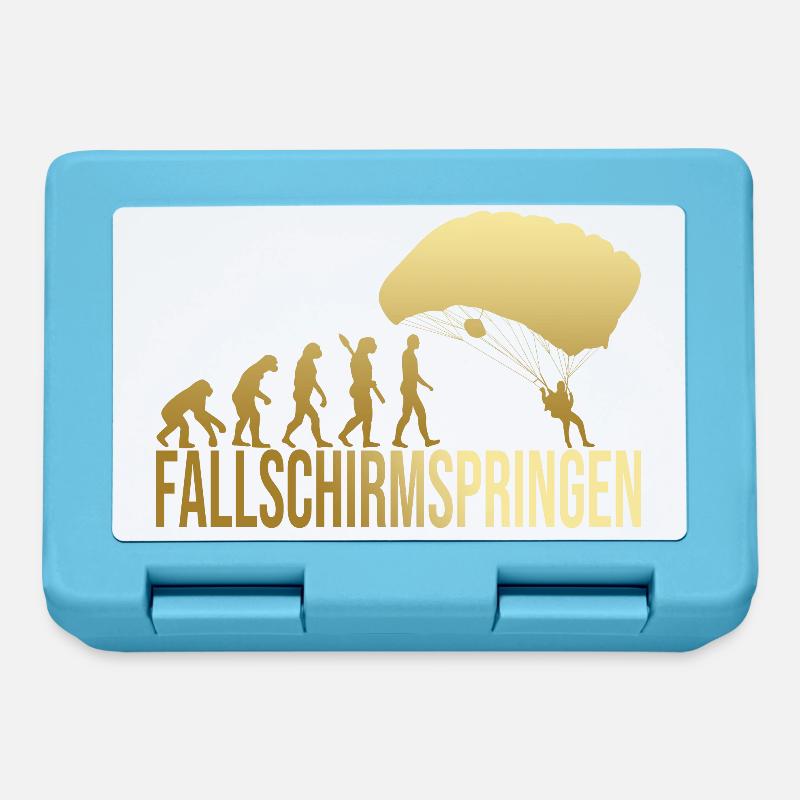 Evolution Fallschirmspringen - Brotdose - Saphirblau