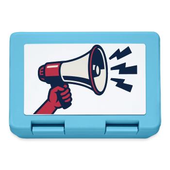 Rotes Megafon Ultras Logo - Brotdose - Saphirblau - Vorne