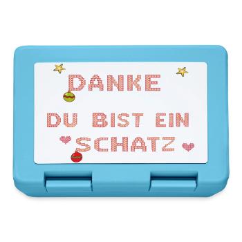 du bist ein Schatz - Brotdose - Saphirblau - Vorne