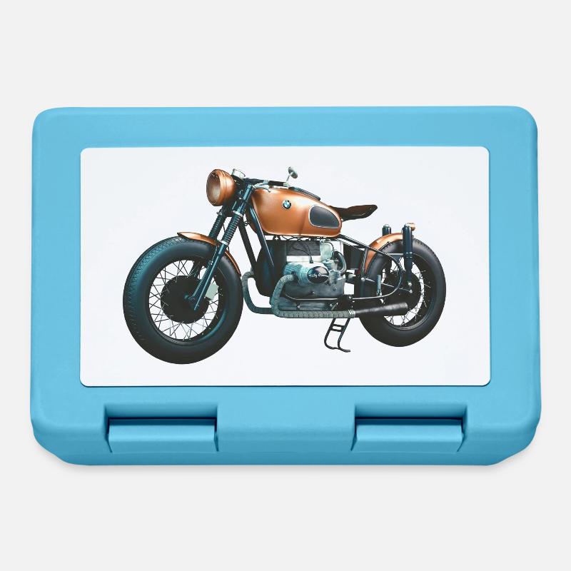 moto - Boîte à goûter - bleu saphir