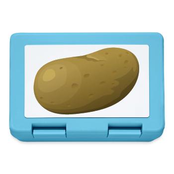 Kartoffel Geschenkidee - Brotdose - Saphirblau - Vorne