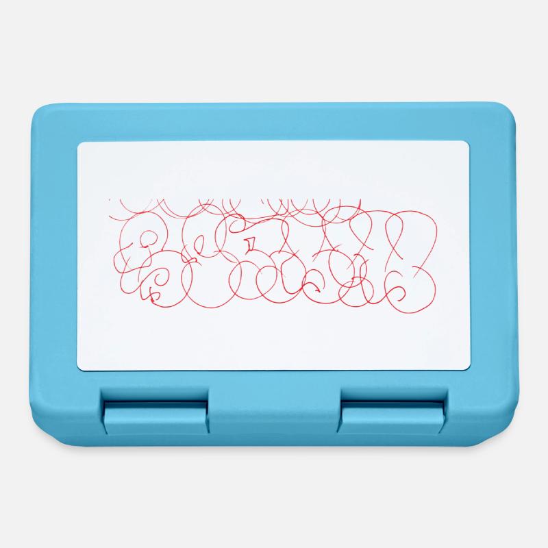 Abstract Scribble Art Berlin Souvenir - Lunchbox - sapphire blue