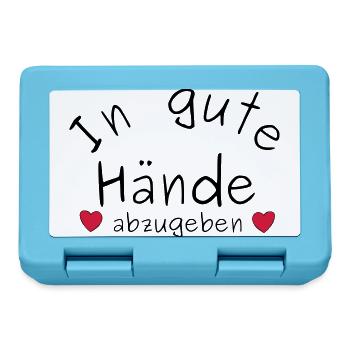 In gute Hände abzugeben - Brotdose - Saphirblau - Vorne