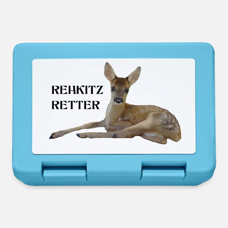 Rehkitz 8 - Brotdose - Saphirblau