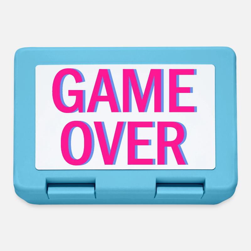 Game Over Neon Arcade Vibe - Brotdose - Saphirblau