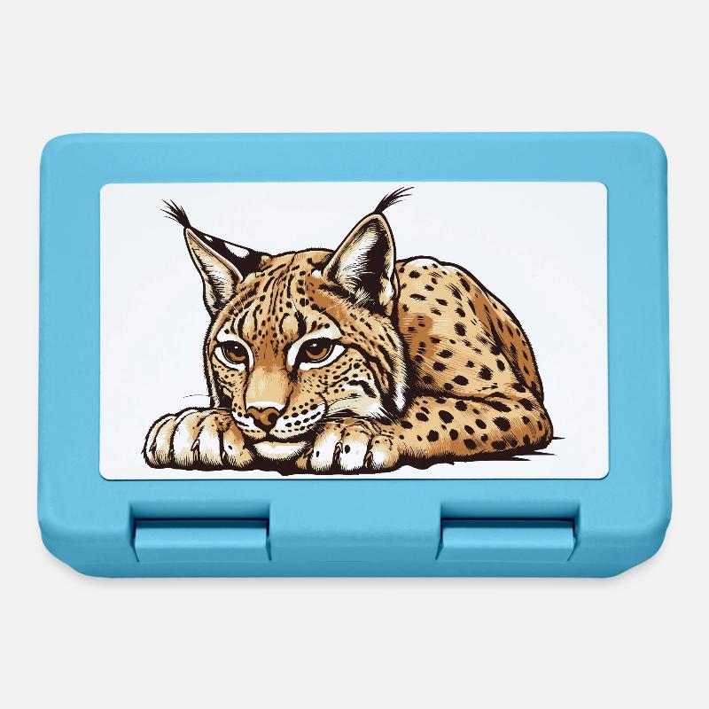 Luchs - Brotdose - Saphirblau