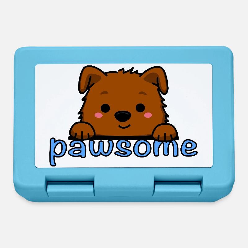 Pawsome! - Lunchbox - sapphire blue