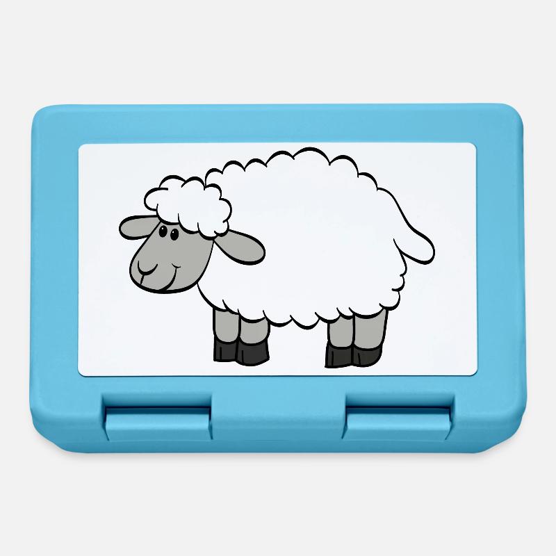 mouton - Boîte à goûter - bleu saphir