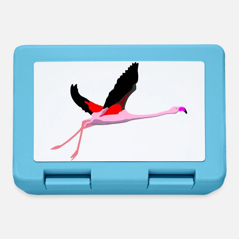 Flamingo - Lunchbox - sapphire blue
