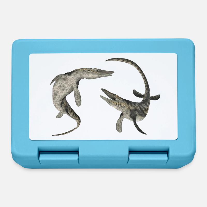 Mosasaurier Tylosaurus - Brotdose - Saphirblau
