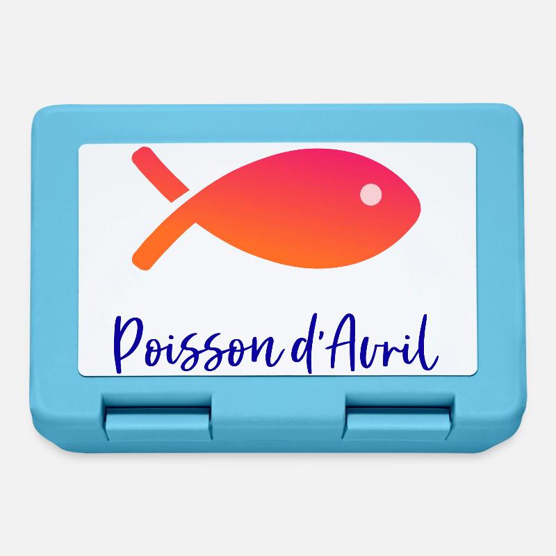 POISSON. POISSON D'AVRIL - Boîte à goûter - bleu saphir
