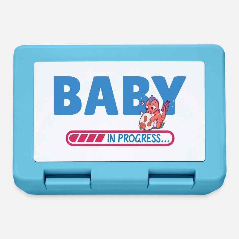 Baby in progress - Lunchbox - sapphire blue