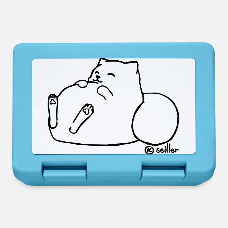 Lazy Cat - Brotdose - Saphirblau