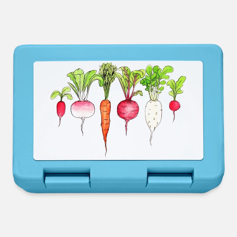 Root vegetables Radishes Carrot beetroot Radish - Lunchbox - sapphire blue
