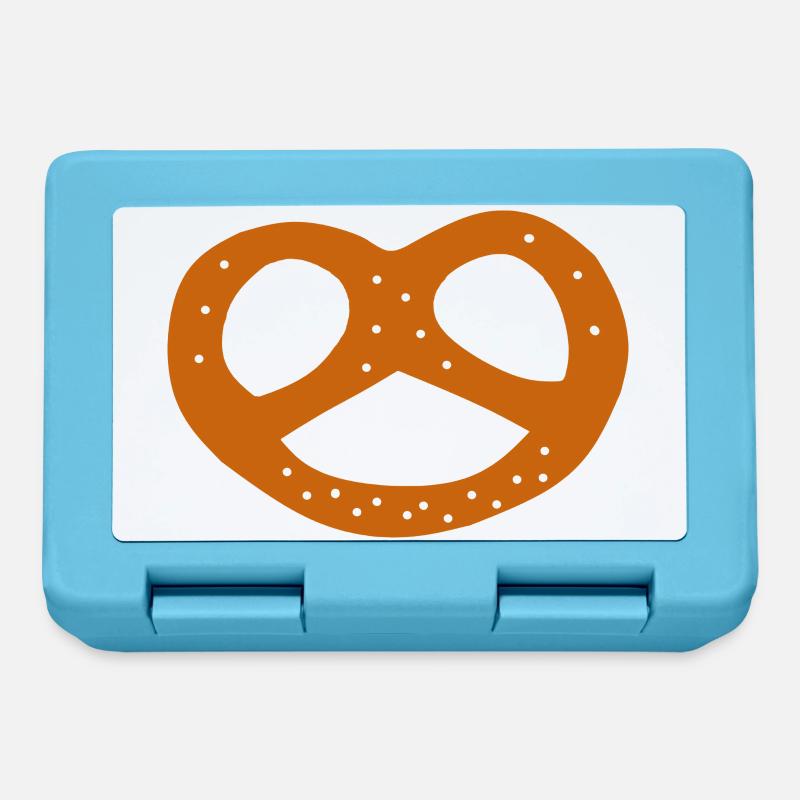 Brezel backen Bäcker Bäckerin Vorlage Symbole - Brotdose - Saphirblau