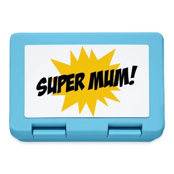 Super Mom - Mother's Day - Lunchbox - sapphire blue - Front