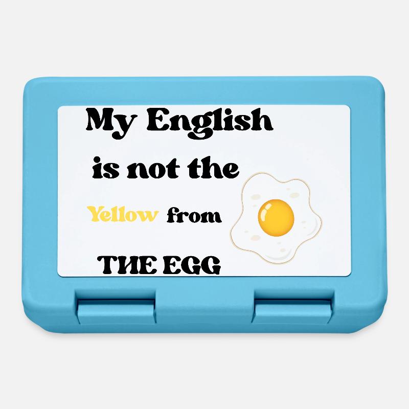 Frühstücks-Fried Egg Illustration - Brotdose - Saphirblau