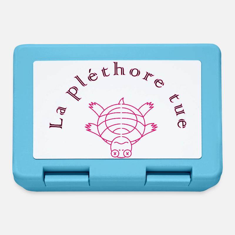La Pléthore Tue Rose - Boîte à goûter - bleu saphir