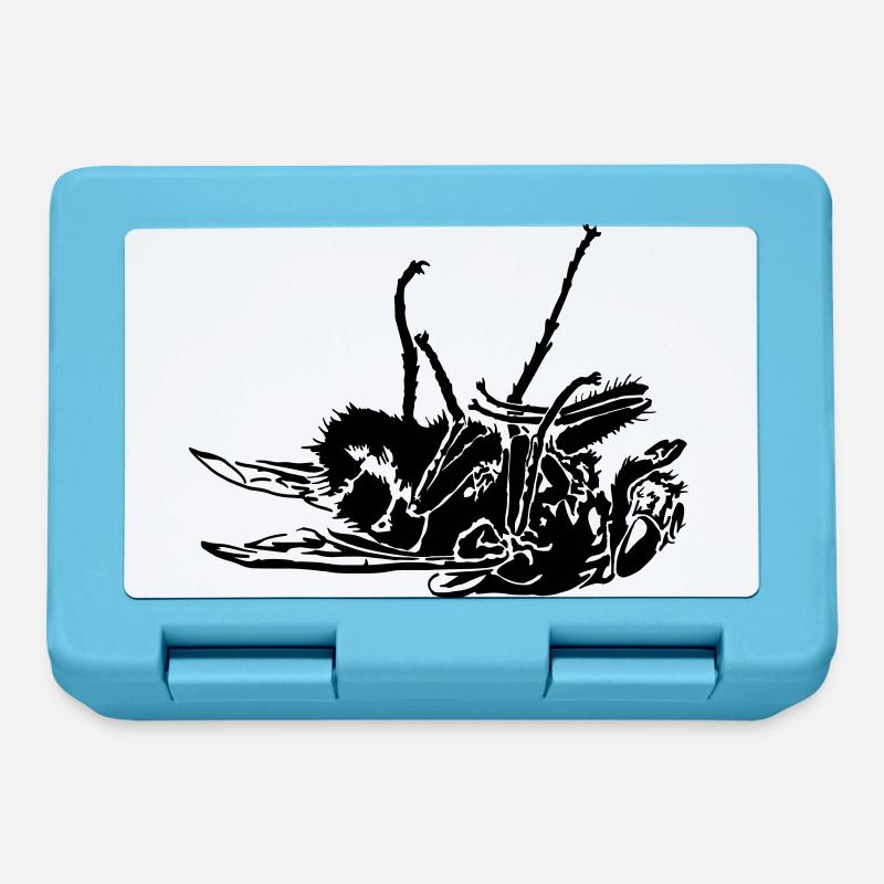 mouche morte - Boîte à goûter - bleu saphir