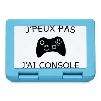 j'peux pas j'ai console - Boîte à goûter - bleu saphir - Devant