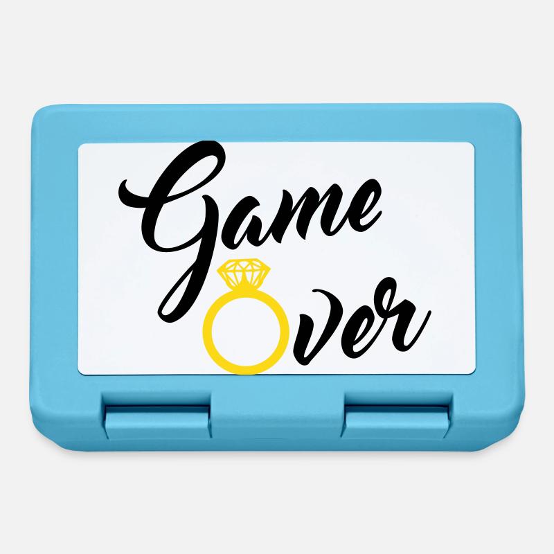 game over - Brotdose - Saphirblau