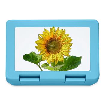 Tournesol - Boîte à goûter - bleu saphir - Devant