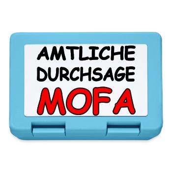 Mofa - Brotdose - Saphirblau - Vorne